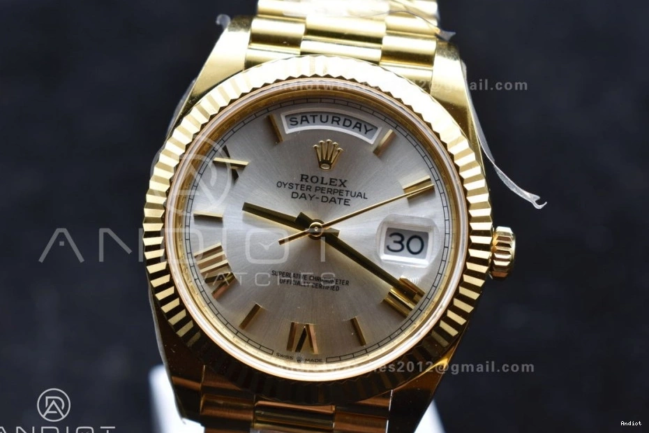 Edition 664 Date Effortless YG Silver Day Dial 228238 Best Roman Weight) President Bracelet 40 1:1 On ARF VR3255 (Gain 0706